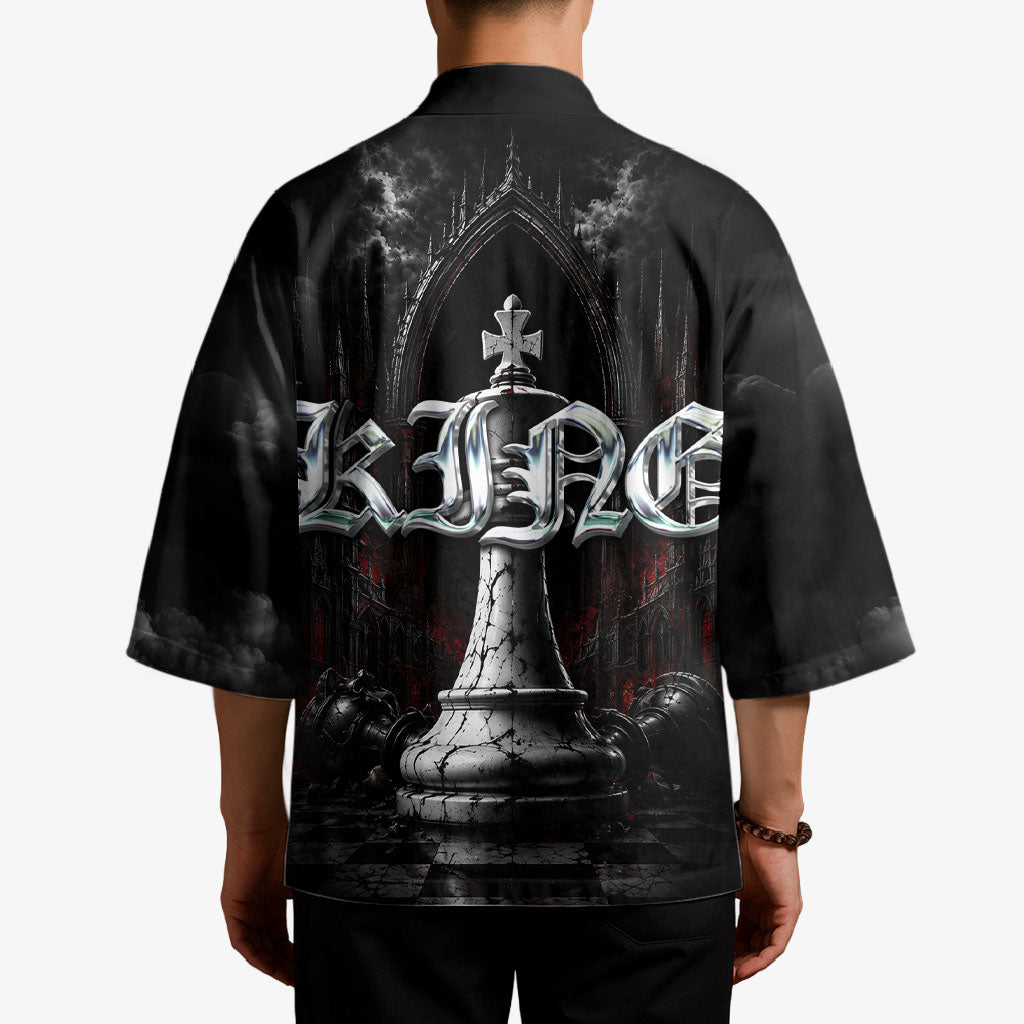 King Chess Piece Kimono Dark Gothic Fantasy Board Game Art