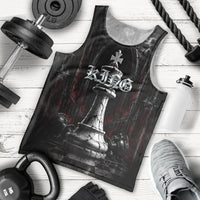 King Chess Piece Men Tank Top Dark Gothic Fantasy Board Game Art