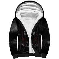 King Chess Piece Sherpa Hoodie Dark Gothic Fantasy Board Game Art