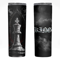 King Chess Piece Skinny Tumbler Dark Gothic Fantasy Board Game Art