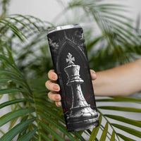 King Chess Piece Skinny Tumbler Dark Gothic Fantasy Board Game Art