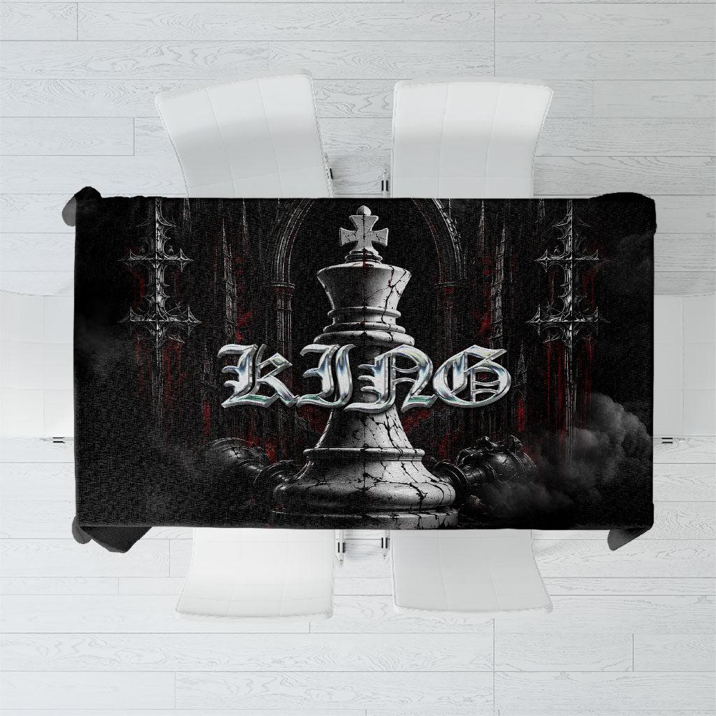 King Chess Piece Tablecloth Dark Gothic Fantasy Board Game Art