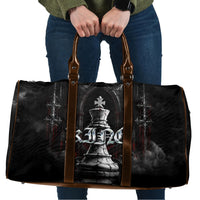 King Chess Piece Travel Bag Dark Gothic Fantasy Board Game Art