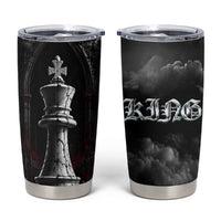 King Chess Piece Tumbler Cup Dark Gothic Fantasy Board Game Art