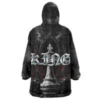 King Chess Piece Wearable Blanket Hoodie Dark Gothic Fantasy Board Game Art
