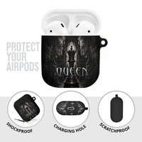 Chess Queen AirPods Case Strategic Board Game Gothic Dark Fantasy