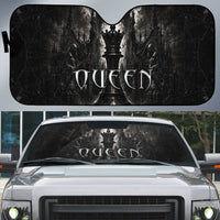 Chess Queen Auto Sun Shade Strategic Board Game Gothic Dark Fantasy