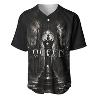 Chess Queen Baseball Jersey Strategic Board Game Gothic Dark Fantasy