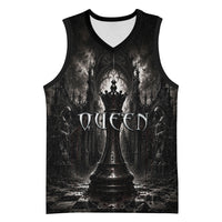 Chess Queen Basketball Jersey Strategic Board Game Gothic Dark Fantasy