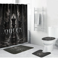 Chess Queen Bathroom Set Strategic Board Game Gothic Dark Fantasy