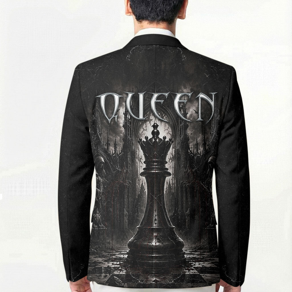 Chess Queen Blazer Strategic Board Game Gothic Dark Fantasy