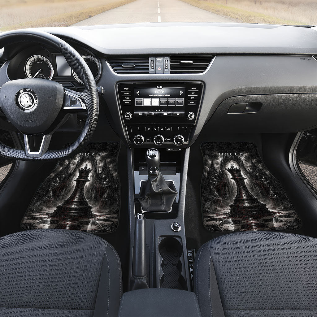Chess Queen Car Mats Strategic Board Game Gothic Dark Fantasy