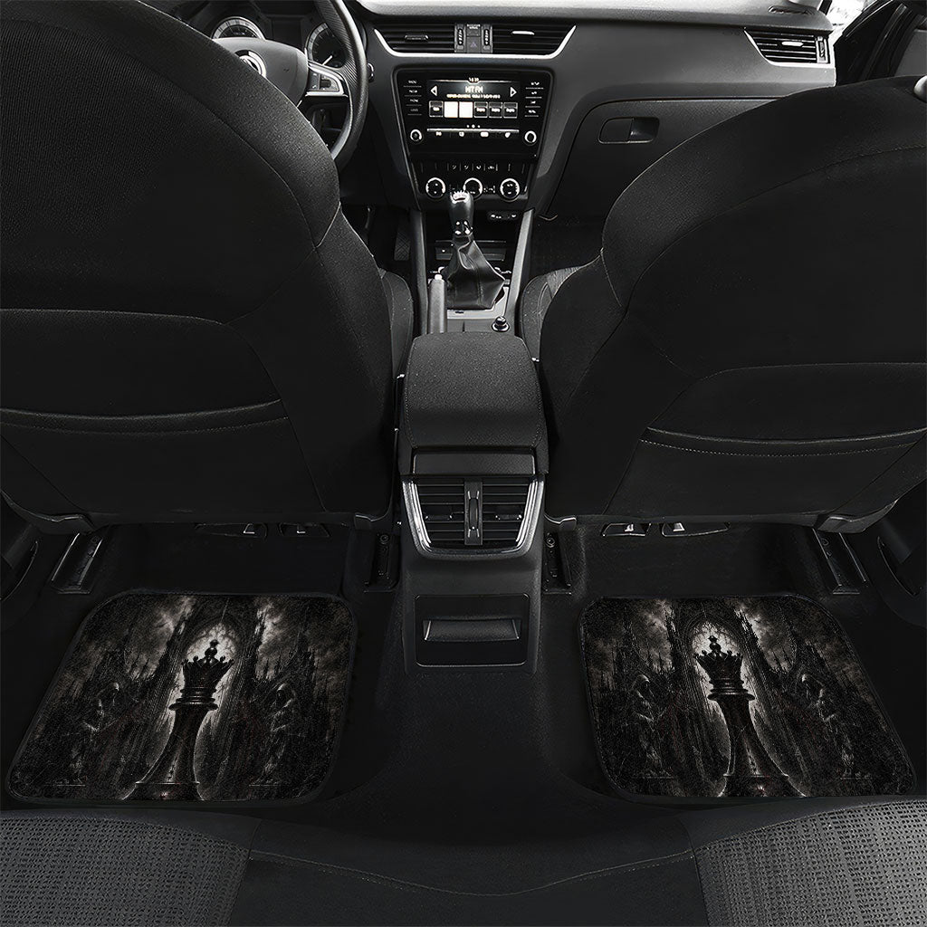 Chess Queen Car Mats Strategic Board Game Gothic Dark Fantasy