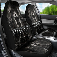 Chess Queen Car Seat Cover Strategic Board Game Gothic Dark Fantasy