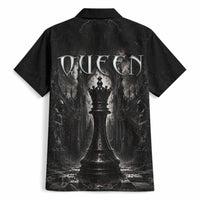 Chess Queen Hawaiian Shirt Strategic Board Game Gothic Dark Fantasy