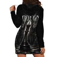 Chess Queen Hoodie Dress Strategic Board Game Gothic Dark Fantasy