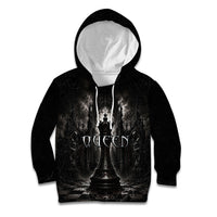 Chess Queen Kid Hoodie Strategic Board Game Gothic Dark Fantasy