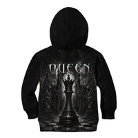 Chess Queen Kid Hoodie Strategic Board Game Gothic Dark Fantasy