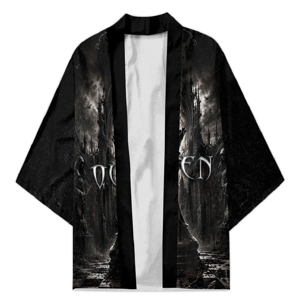 Chess Queen Kimono Strategic Board Game Gothic Dark Fantasy