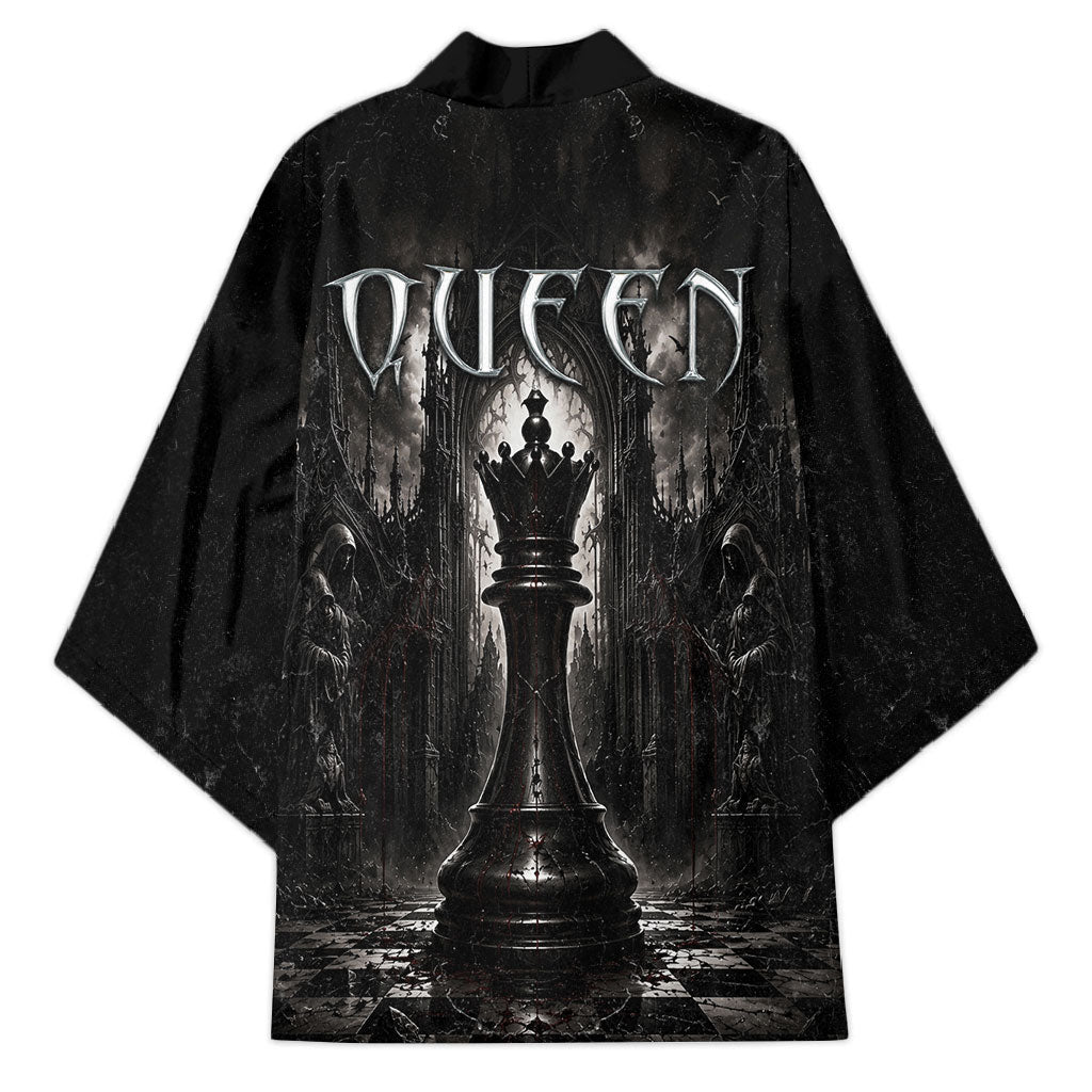 Chess Queen Kimono Strategic Board Game Gothic Dark Fantasy