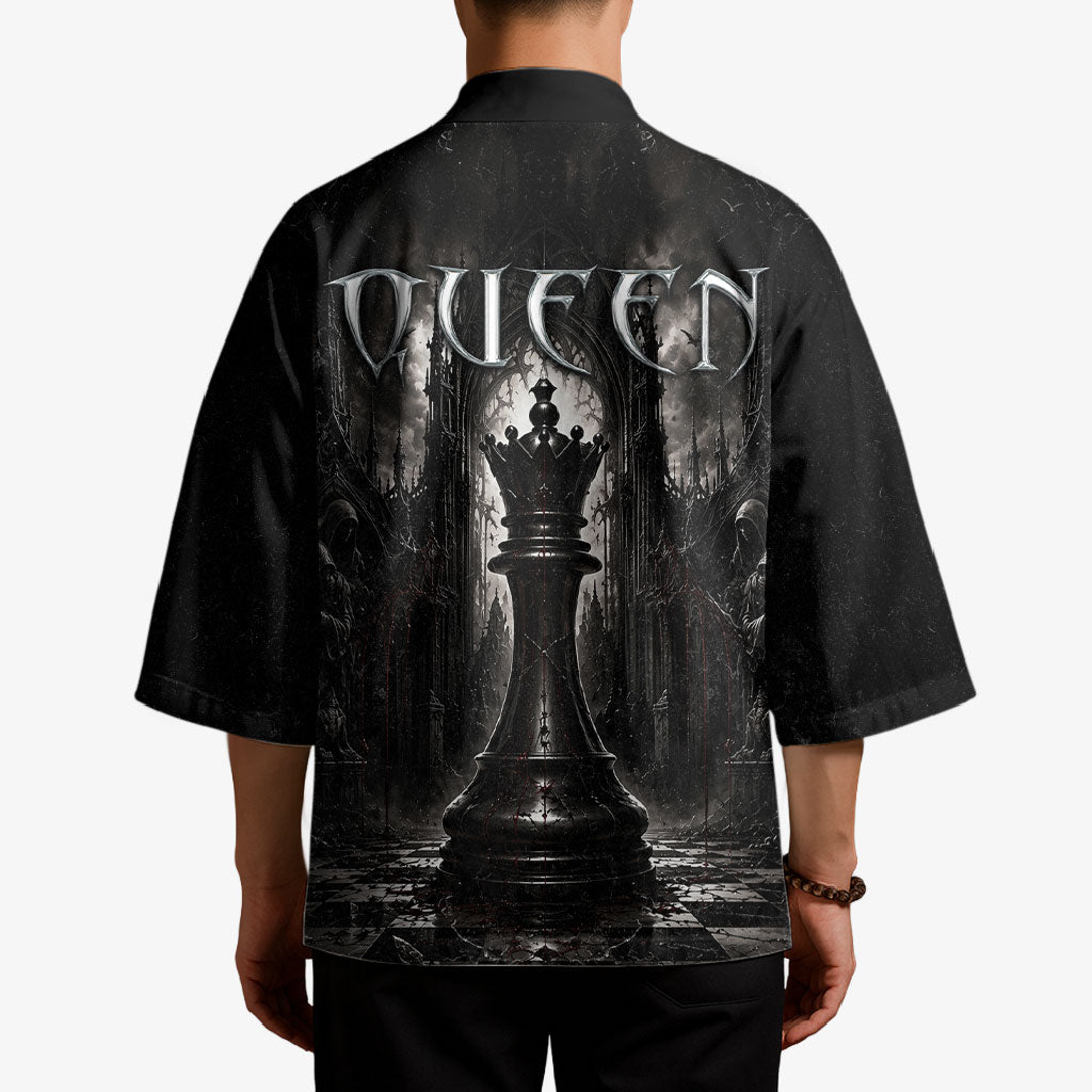 Chess Queen Kimono Strategic Board Game Gothic Dark Fantasy