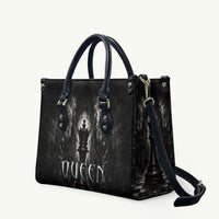 Chess Queen Leather Bag Strategic Board Game Gothic Dark Fantasy