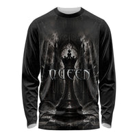 Chess Queen Long Sleeve Shirt Strategic Board Game Gothic Dark Fantasy