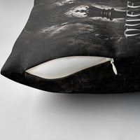 Chess Queen Pillow Cover Strategic Board Game Gothic Dark Fantasy