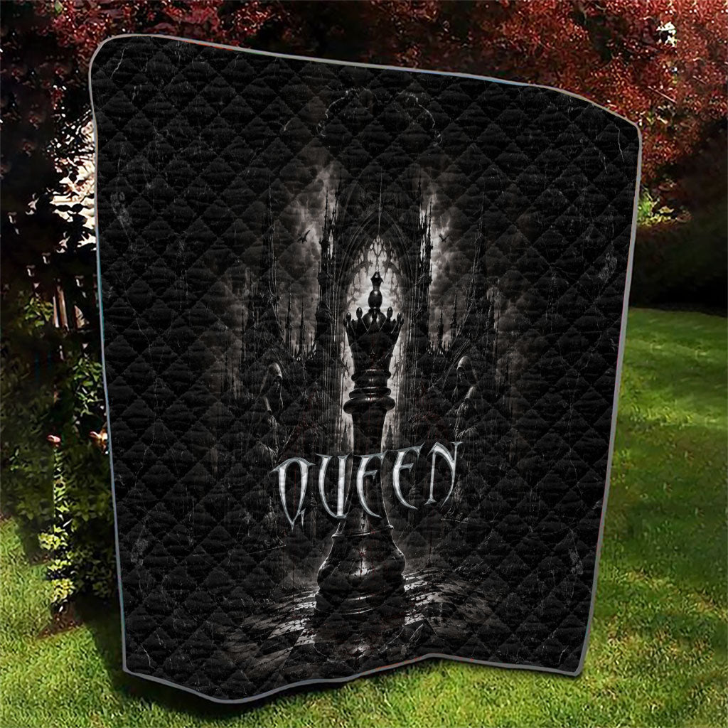 Chess Queen Quilt Strategic Board Game Gothic Dark Fantasy