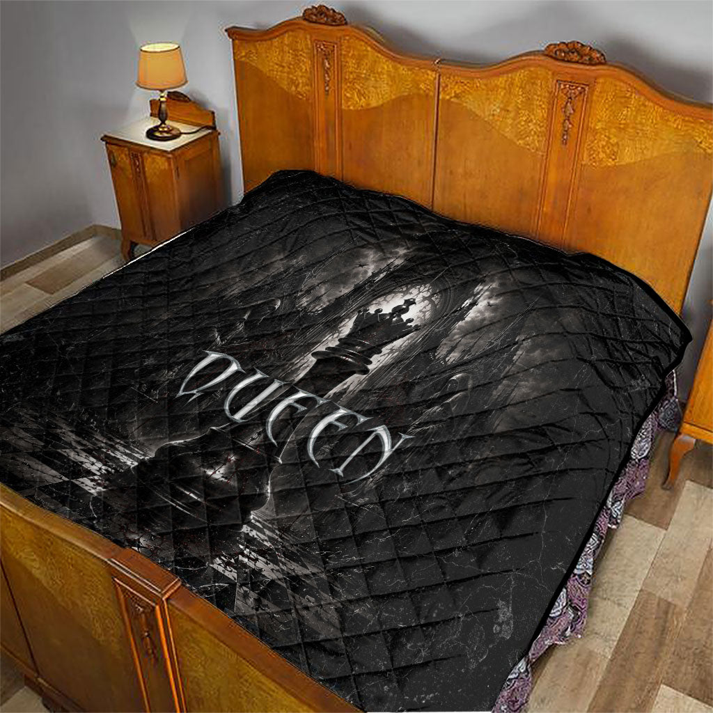 Chess Queen Quilt Strategic Board Game Gothic Dark Fantasy