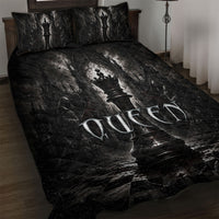 Chess Queen Quilt Bed Set Strategic Board Game Gothic Dark Fantasy