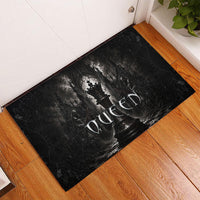 Chess Queen Rubber Doormat Strategic Board Game Gothic Dark Fantasy