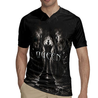 Chess Queen Rugby Jersey Strategic Board Game Gothic Dark Fantasy