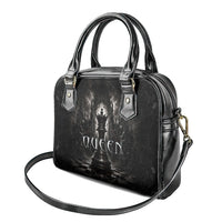 Chess Queen Shoulder Handbag Strategic Board Game Gothic Dark Fantasy