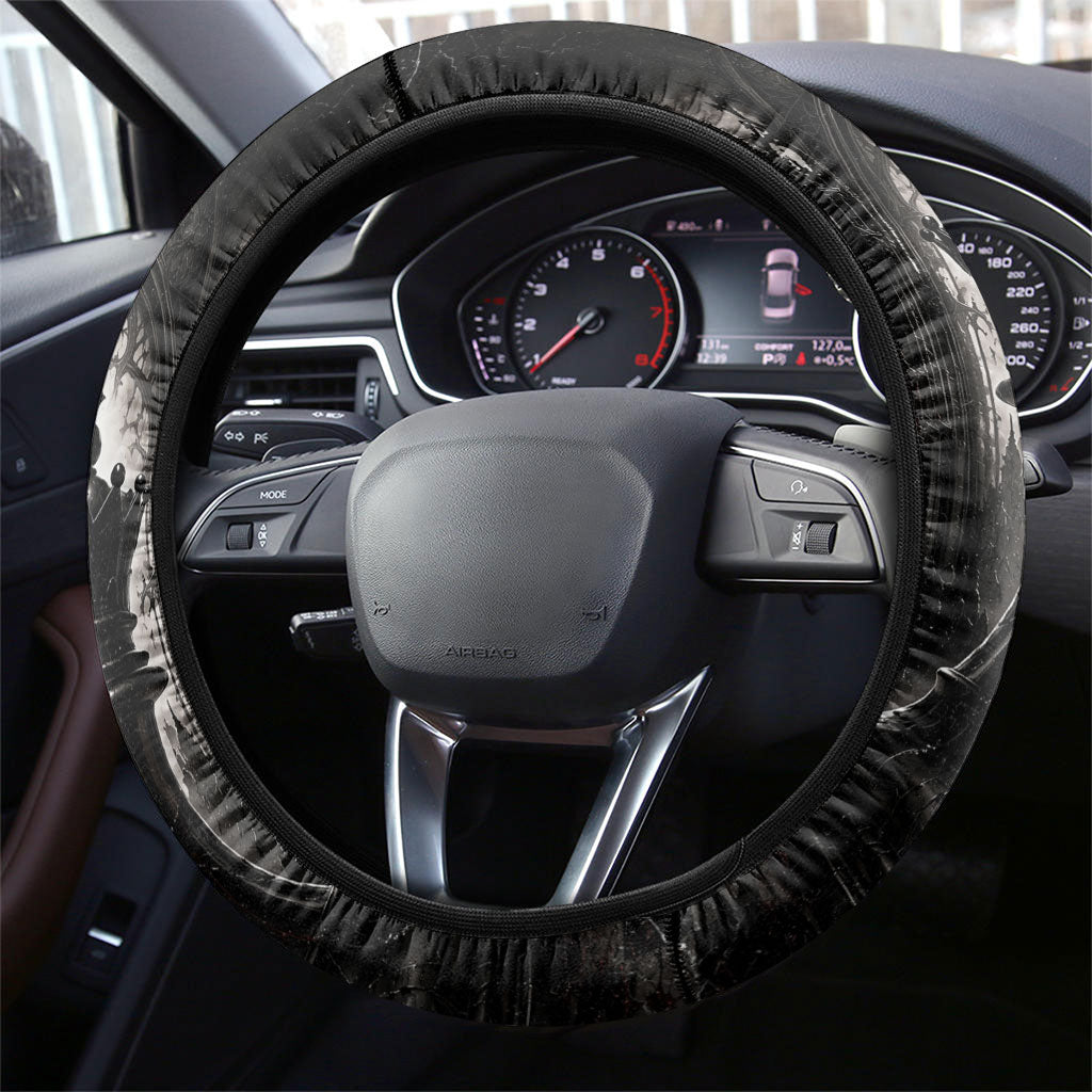 Chess Queen Steering Wheel Cover Strategic Board Game Gothic Dark Fantasy