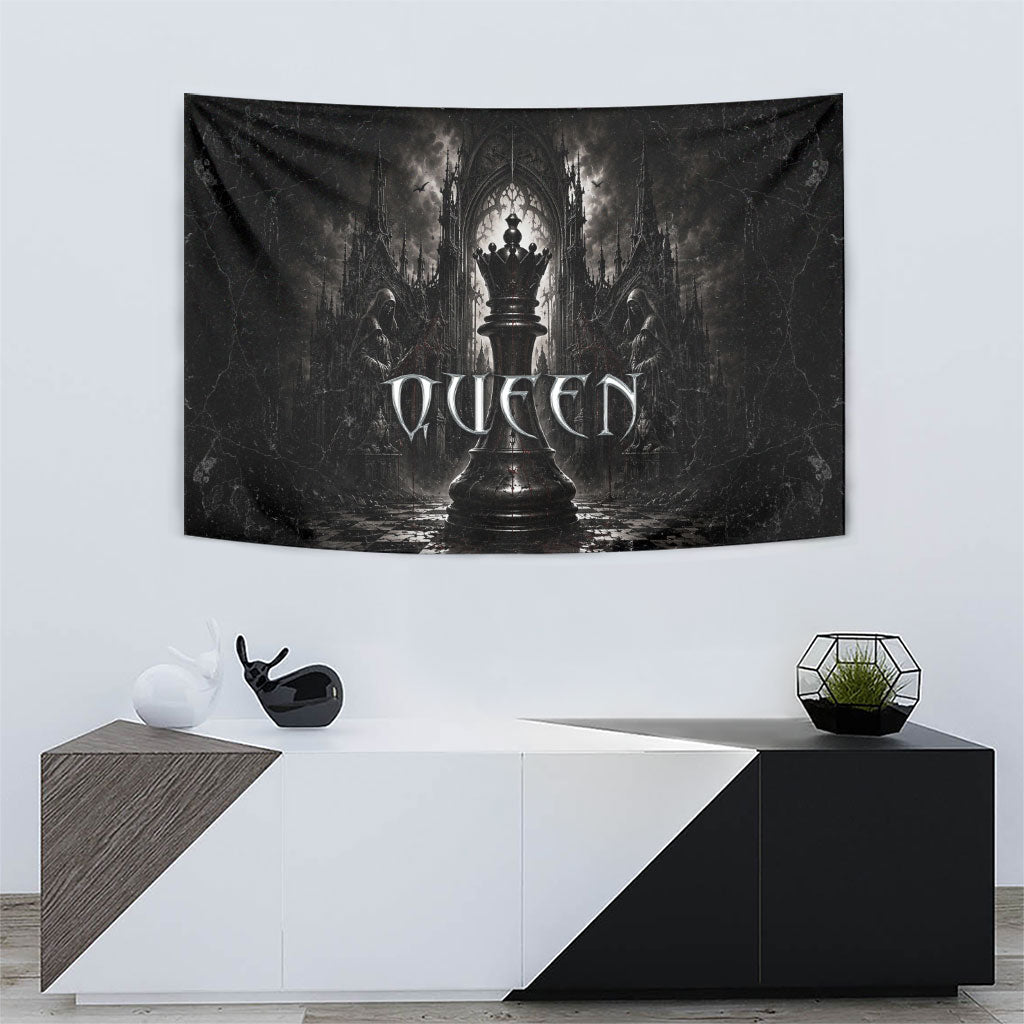 Chess Queen Tapestry Strategic Board Game Gothic Dark Fantasy