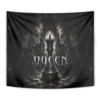 Chess Queen Tapestry Strategic Board Game Gothic Dark Fantasy