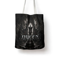 Chess Queen Tote Bag Strategic Board Game Gothic Dark Fantasy