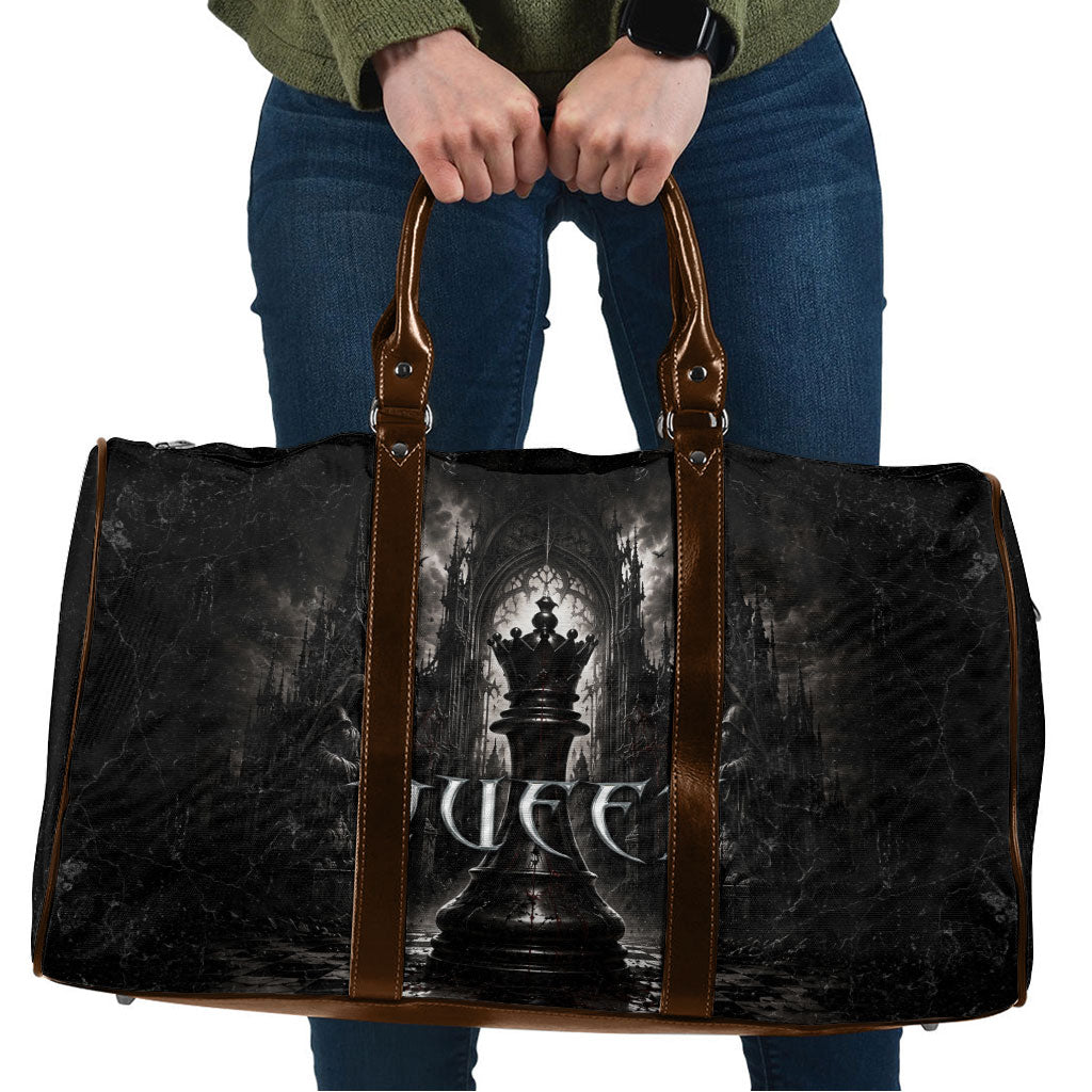 Chess Queen Travel Bag Strategic Board Game Gothic Dark Fantasy