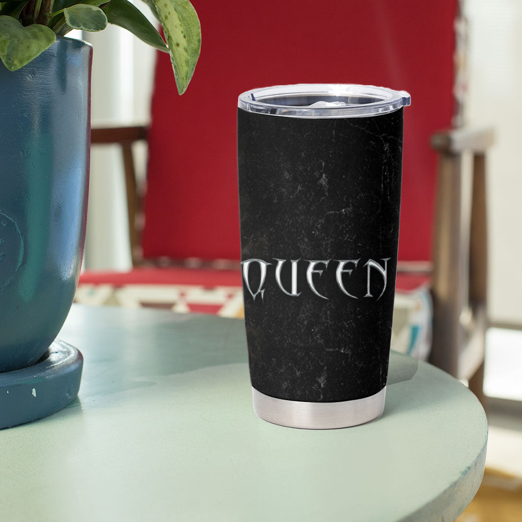 Chess Queen Tumbler Cup Strategic Board Game Gothic Dark Fantasy