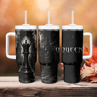 Chess Queen Tumbler With Handle Strategic Board Game Gothic Dark Fantasy