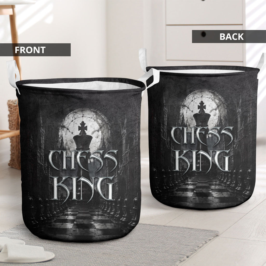 Chess King Laundry Basket Strategic Board Game Gothic Dark Fantasy