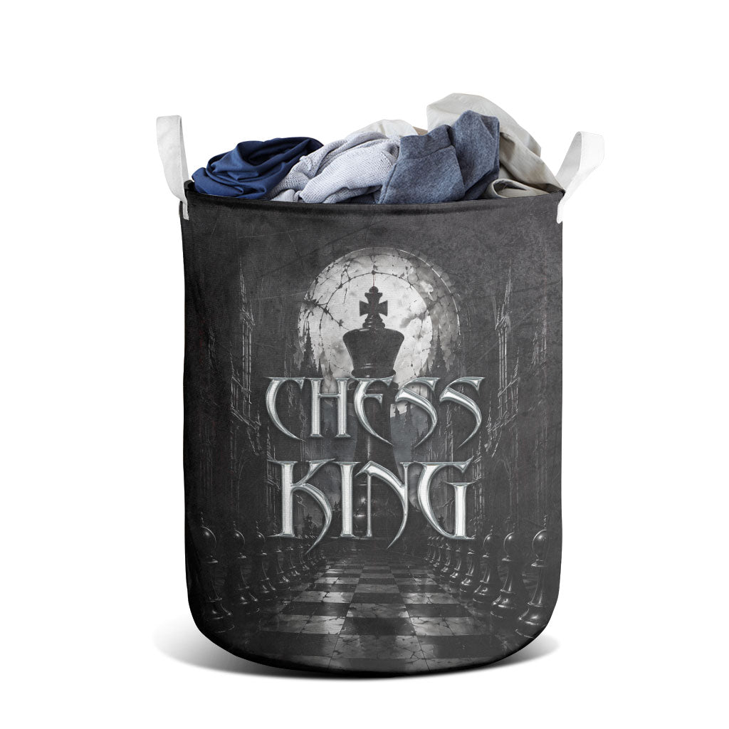Chess King Laundry Basket Strategic Board Game Gothic Dark Fantasy