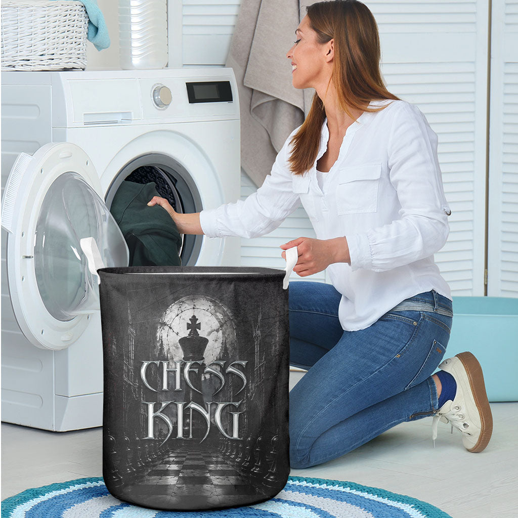 Chess King Laundry Basket Strategic Board Game Gothic Dark Fantasy