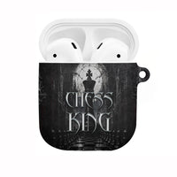 Chess King AirPods Case Strategic Board Game Gothic Dark Fantasy