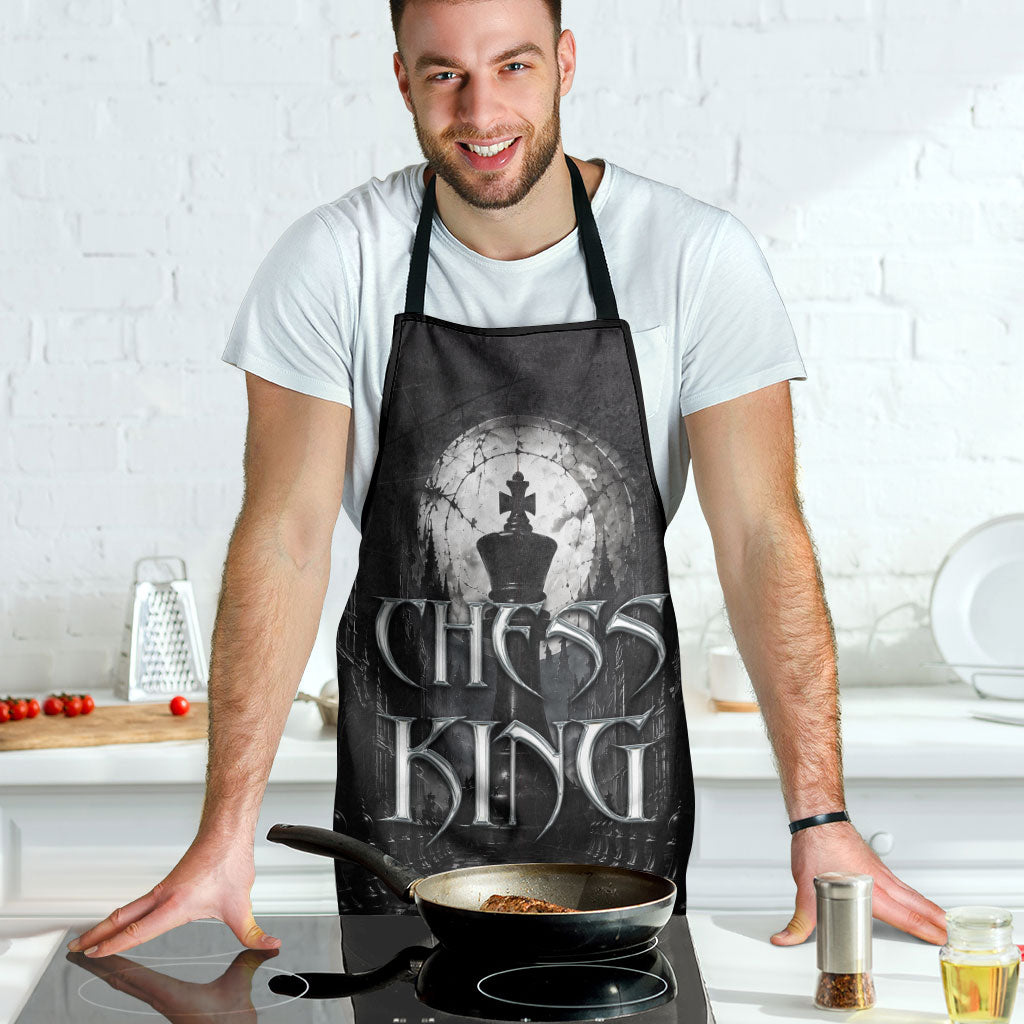 Chess King Apron Strategic Board Game Gothic Dark Fantasy