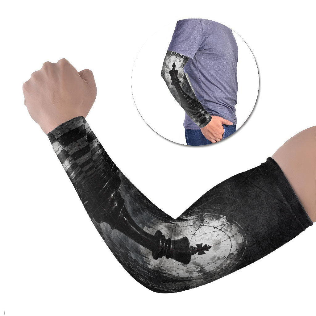 Chess King Arm Sleeves Strategic Board Game Gothic Dark Fantasy