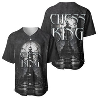 Chess King Baseball Jersey Strategic Board Game Gothic Dark Fantasy