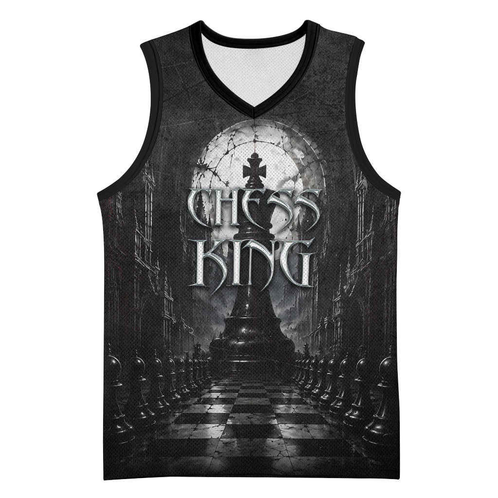 Chess King Basketball Jersey Strategic Board Game Gothic Dark Fantasy