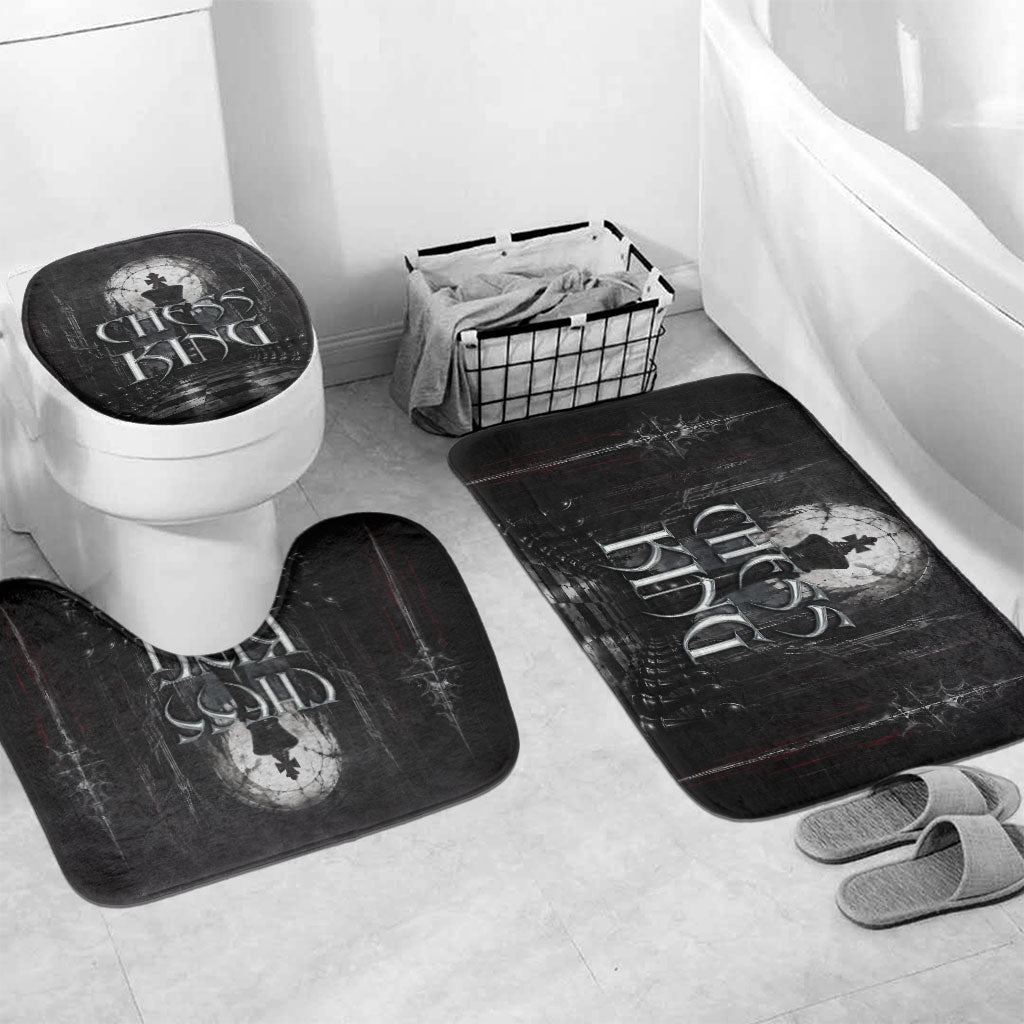 Chess King Bathroom Set Strategic Board Game Gothic Dark Fantasy